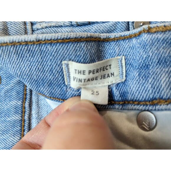Madewell The Perfect Vintage Jeans Size 25 Light Wash - Picture 7 of 10